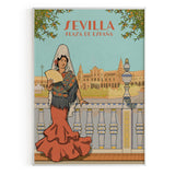 Sevillana en Plaza de España