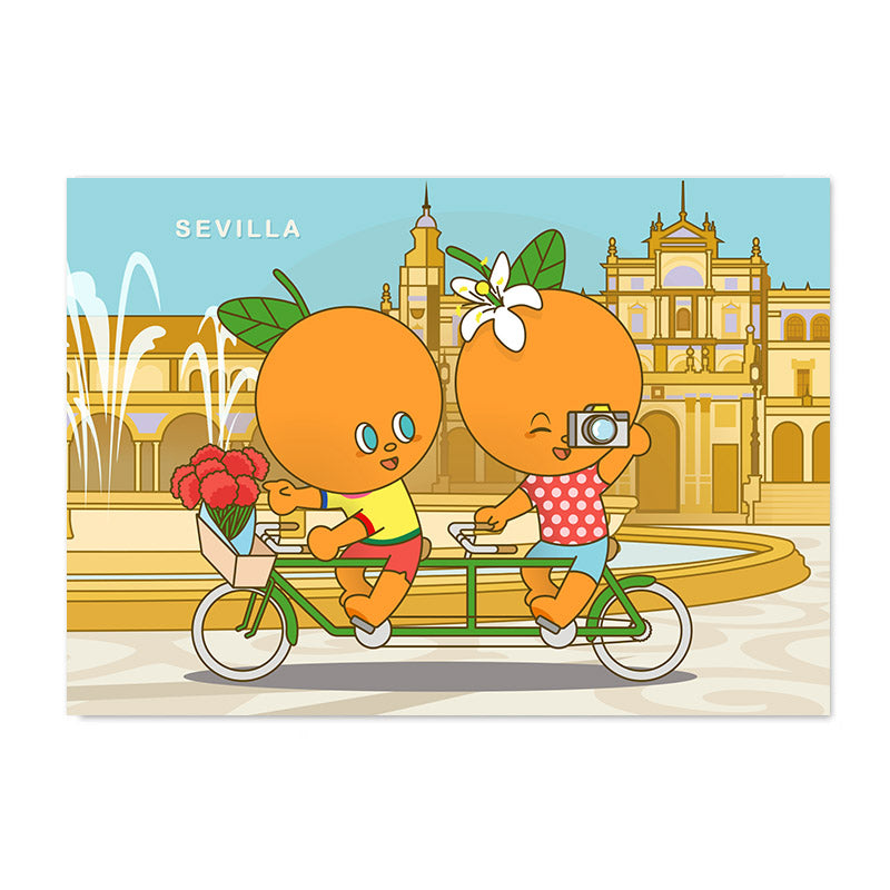 Naranjas en bici por Sevilla